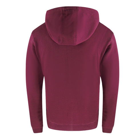 Aquascutum Activemallogo Hoodie Fleece Cordovan Sw002 26 Burgundy Hoodie Male
